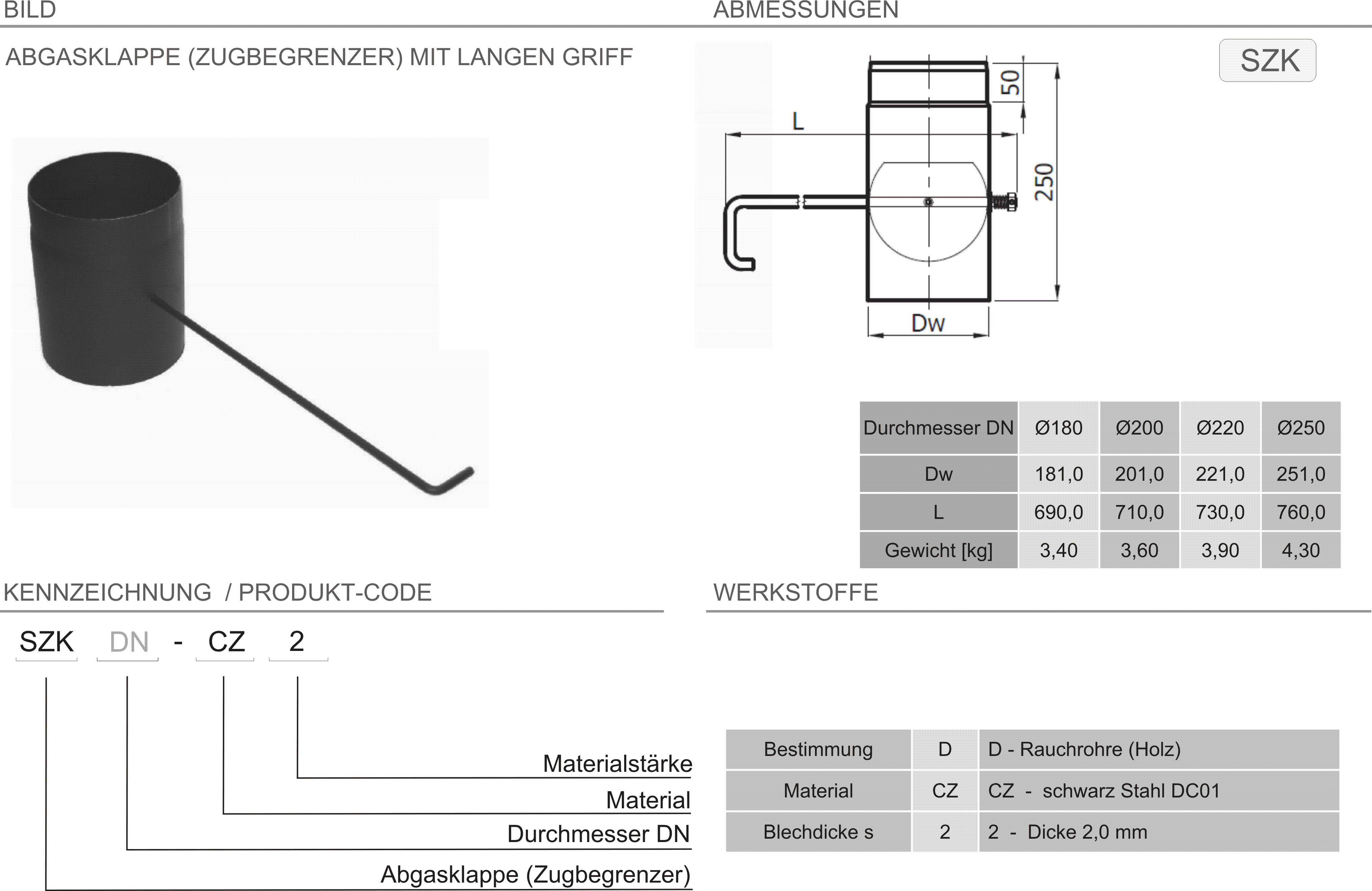 Produkt Beschreibung SPK-SZK-L